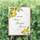 Lemon Main Squeeze Vrijgezellenfeest Welcome Sign Poster