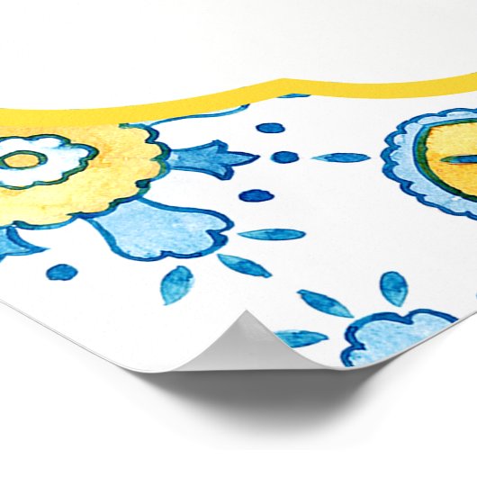 Lemon Main Squeeze Vrijgezellenfeest Welkom Poster (Hoek)