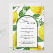 Lemon Main Squeeze Waterverf Vrijgezellenfeest Kaart (Voorkant)