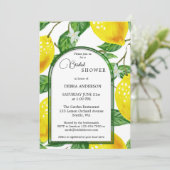 Lemon Main Squeeze Waterverf Vrijgezellenfeest Kaart (Staand voorkant)