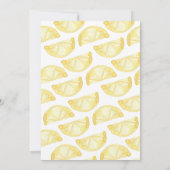 Lemon Mama's Baby shower Uitnodiging op het Main S (Achterkant)