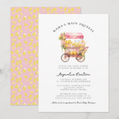 Lemon Mama's Baby shower Uitnodiging op het Main S (Voorkant / Achterkant)