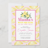 Lemon Mama's Baby shower Uitnodiging op het Main S (Voorkant)