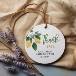 Lemon Mama's belangrijkste squeeze Baby shower Bedankjes Labels