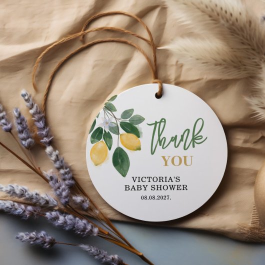 Lemon Mama's belangrijkste squeeze Baby shower Bedankjes Labels