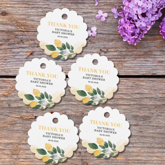 Lemon Mama's belangrijkste squeeze Baby shower Bedankjes Labels