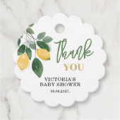Lemon Mama's belangrijkste squeeze Baby shower Bedankjes Labels (Voorkant)