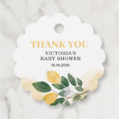 Lemon Mama's belangrijkste squeeze Baby shower Bedankjes Labels (Voorkant)
