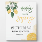 Lemon Mama's Main Squeeze Baby shower Plaque Fotoplaat (Voorkant)