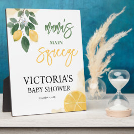 Lemon Mama's Main Squeeze Baby shower Plaque Fotoplaat