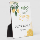 Lemon Mama's Squeeze Diaper Raffle Baby shower Fotoplaat (Zijkant)