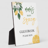 Lemon Mama's Squeeze Gastenboek Baby shower Fotoplaat (Zijkant)