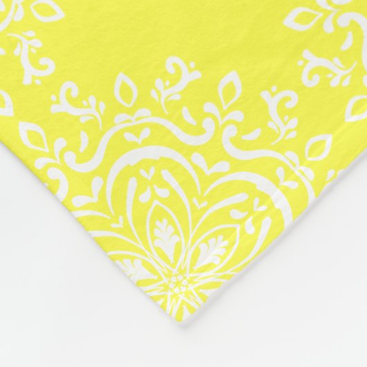 Lemon Mandala Fleece Deken (Hoek)