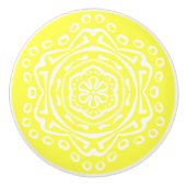 Lemon Mandala Keramische Knop (Voorkant)