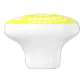 Lemon Mandala Keramische Knop (Zijkant)