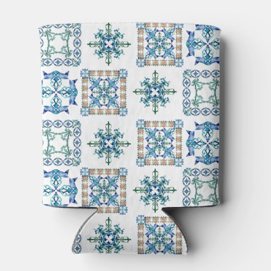 Lemon Mediterra Patroon Custom Wedding Koelboxxen Blikjeskoeler (Achterkant)