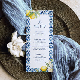 Lemon Mediterraan Zomer Wedding Menu