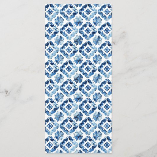 Lemon Mediterraan Zomer Wedding Menu (Achterkant)