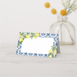 Lemon Mediterrane etiket voor lege voedingsmiddele Plaatskaartje