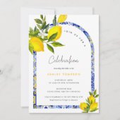 Lemon Mediterranean Boho Arch Celebration Kaart (Voorkant)