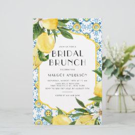 Lemon Mediterranean Bridal Brunch