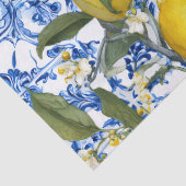 Lemon Mediterranean Decorative Tissue Wrap Paper Tissuepapier (Detail)