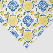 Lemon Mediterranean French Country Tile Pattern Tissuepapier (Detail)