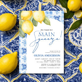 Lemon Mediterranean Main Squeeze Vrijgezellenfeest Kaart