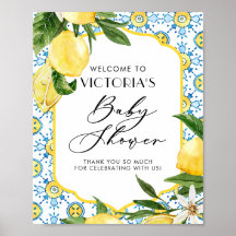 Lemon Mediterranean Summer Baby shower Welkom