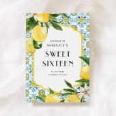 Lemon Mediterranean Sweet Sixteen Welkom Poster