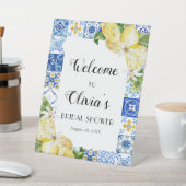 Lemon Mediterranean Vrijgezellenfeest Pedestal Sig Reclamebord Met Voetstuk (Insitu)