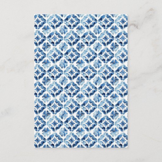 Lemon Mediterranean Wedding Details Enclosure Kaar Informatiekaartje (Achterkant)