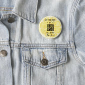 Lemon Meisje-afscheidspartij | Aangepaste QR-code Ronde Button 5,7 Cm (In situ)