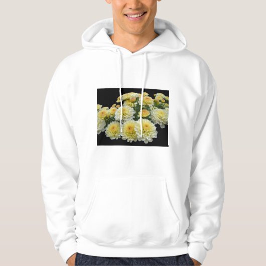Lemon Meringue Chrysanthemums Hoodie (Voorkant)