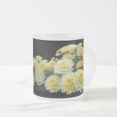 Lemon Meringue Chrysanthemums Matglas Koffiemok (Voorkant rechts)