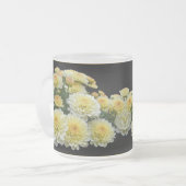 Lemon Meringue Chrysanthemums Matglas Koffiemok (Voorkant links)