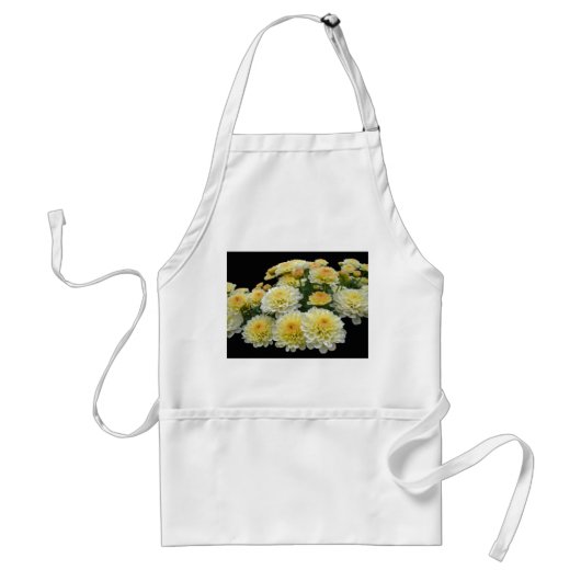 Lemon Meringue Chrysanthemums Standaard Schort (Voorkant)