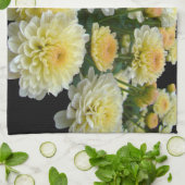 Lemon Meringue Chrysanthemums Theedoek (Gevouwen)