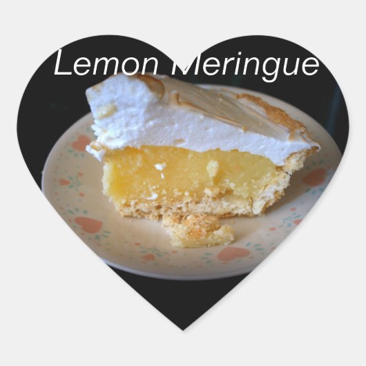 Lemon Meringue Hart Sticker (Voorkant)