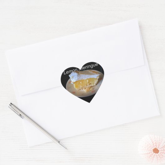 Lemon Meringue Hart Sticker (Envelop)