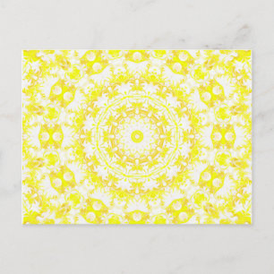 Lemon Meringue Kaleidoscope Briefkaart