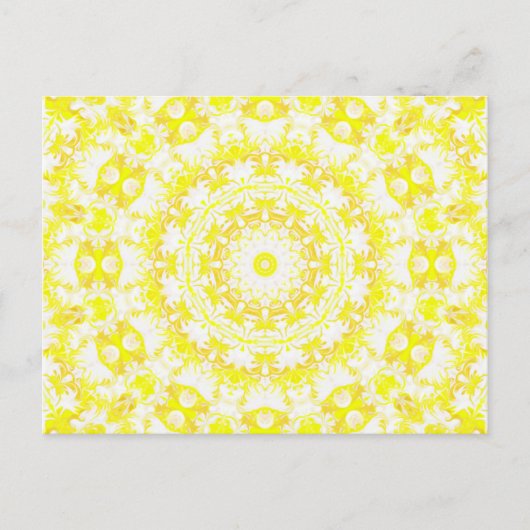 Lemon Meringue Kaleidoscope Briefkaart (Voorkant)