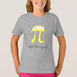 Lemon Meringue Pi Cute Wiskunde Kind Girl's T-Shir T-shirt