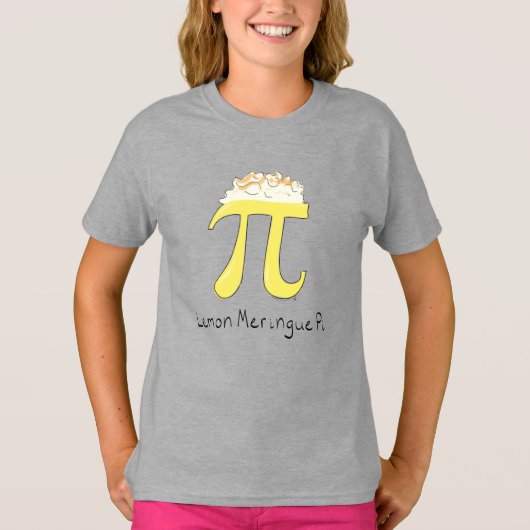 Lemon Meringue Pi Cute Wiskunde Kind Girl's T-Shir T-shirt (Voorkant)
