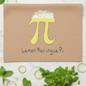 Lemon Meringue Pi Cute Wiskunde Kitchen Towel Theedoek (Gevouwen)