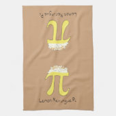Lemon Meringue Pi Cute Wiskunde Kitchen Towel Theedoek (Verticaal)