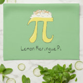 Lemon Meringue Pi Cute Wiskunde Kitchen Towel Theedoek (Gevouwen)