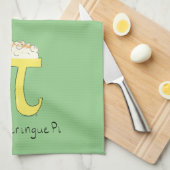 Lemon Meringue Pi Cute Wiskunde Kitchen Towel Theedoek (Quarter Fold)