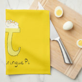Lemon Meringue Pi Cute Wiskunde Kitchen Towel Theedoek (Quarter Fold)