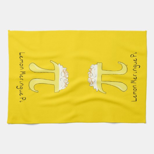 Lemon Meringue Pi Cute Wiskunde Kitchen Towel Theedoek (Horizontaal)
